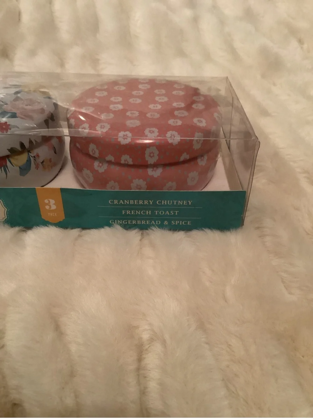 Pioneer Woman 3-Piece Baked Goods Collection Tin Candles Set